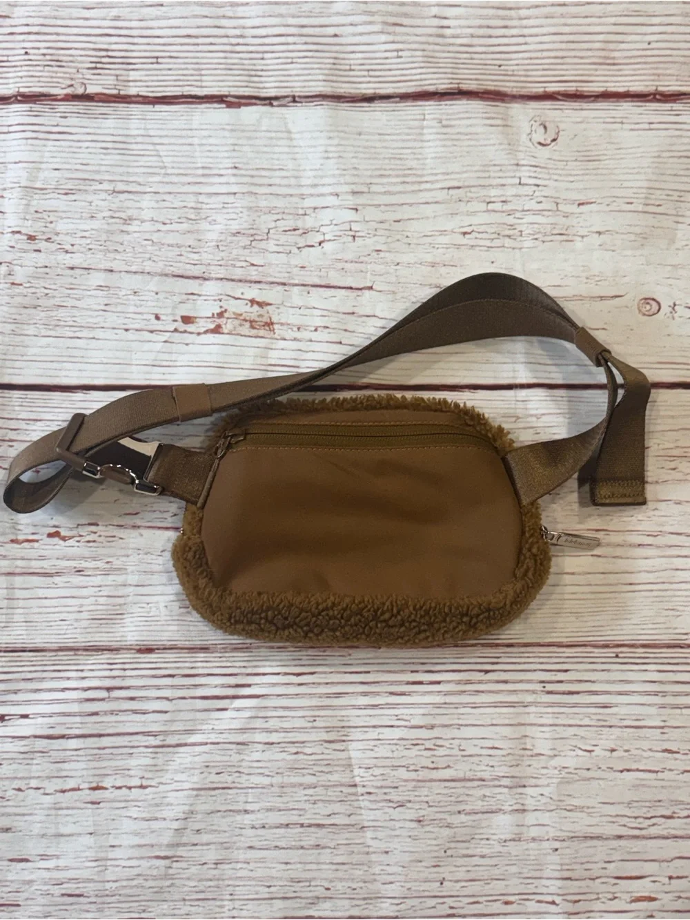 Lululemon Everywhere Belt Bag 1L Fleece Gold Hardware in Burnt Caramel